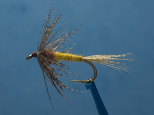 March Brown soft hackle emerger fly image