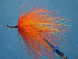 Marabou Spey, red/orange/yellow fly